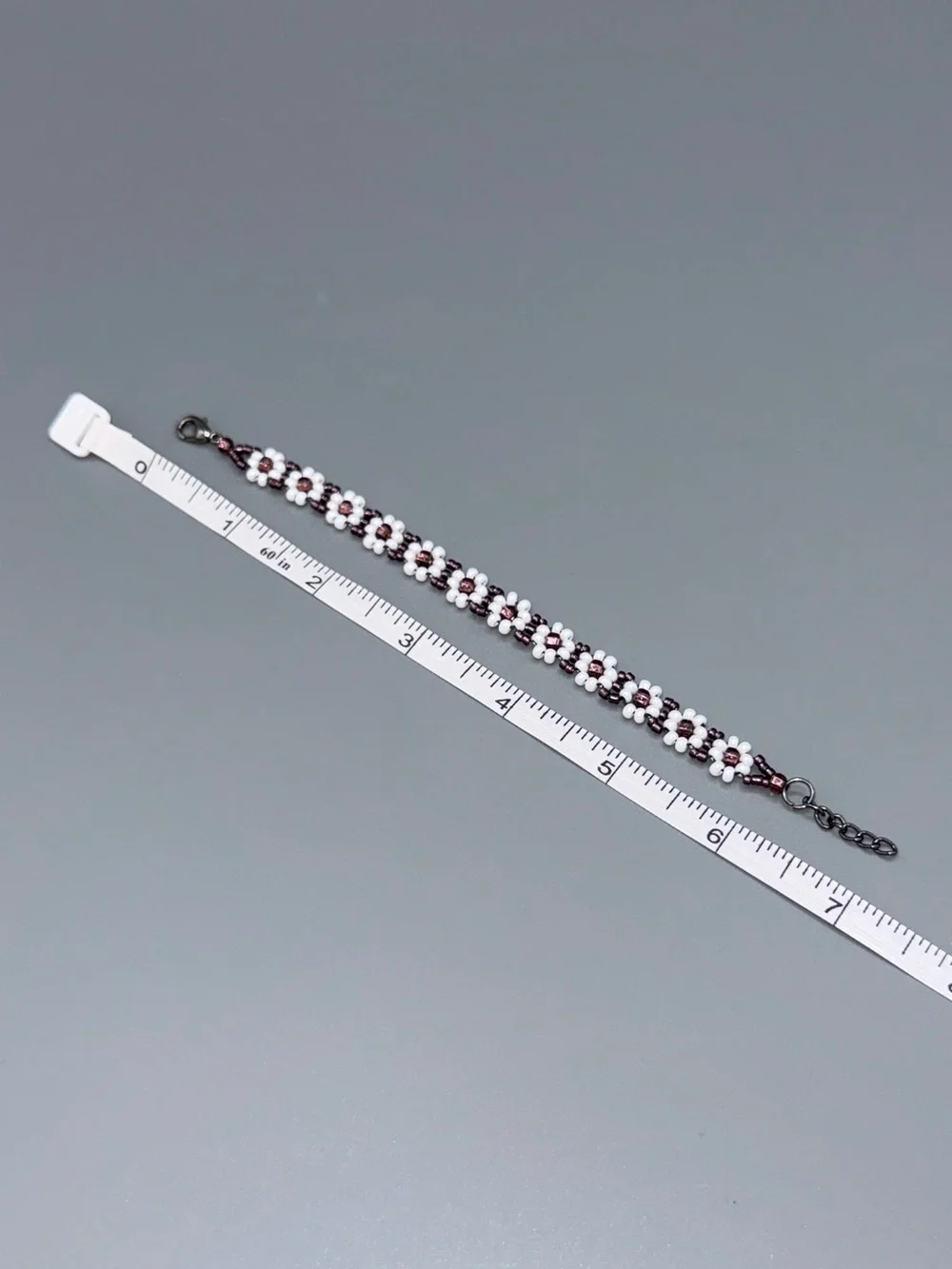Handmade Beaded Flower Bracelet